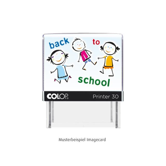 Colop Printer Schulstempel mit Kindermotiv SCHWARZ BLAU